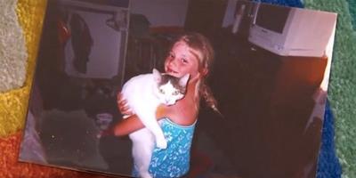 小女孩已變“人母” 與心愛失蹤貓14年後團聚